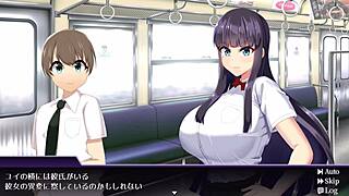 Hentai Blowjob Scene in Japanese Inyoku Densha Gallery