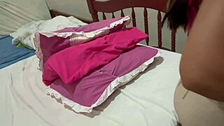 Hot Brazilian Wife Shakes Beautiful Body on Cock in See-Through Outfit