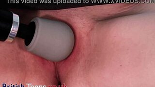 British emo college student teased and edged by strict teacher