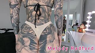 Amateur Milf Boldly Tries On G-String And Micro Bikini Showing Off Tits And Ass