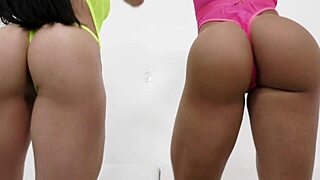 Passionate lesbian sex with my flatmate involves muff diving