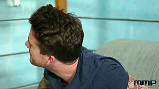 Pornstar Delivers Artistic Blowjob Leading to Intense Cumshot