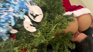 Busty Stepdaughter's NEW YEAR GIFT: Wild Ride for Perverted Stepdad