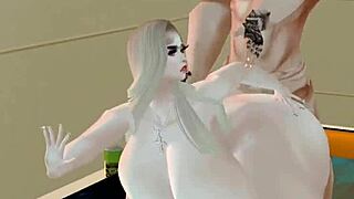 A delicious woman with a giant ass shares a moment