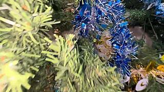 Busty Stepdaughter's NEW YEAR GIFT: Wild Ride for Perverted Stepdad