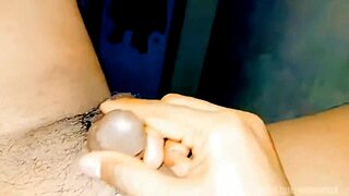 Humiliated lover pisses on own mouth while fingering asshole in bath