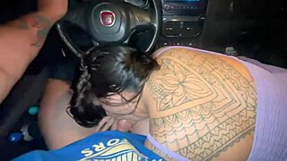 i got a ticket while someone sucked my cock in the car