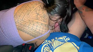 i got a ticket while someone sucked my cock in the car