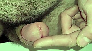 Frenulum edging leads to explosive cum in this intense session of pure release