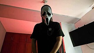 my neighbor ghostface visits on halloween night