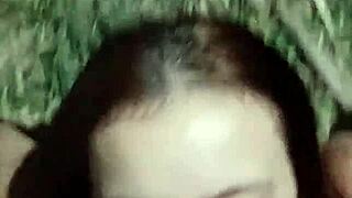 the greedy girl sucks the uber driver on the street