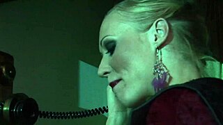 fucking elegant milf in fishnets with deep action on bed