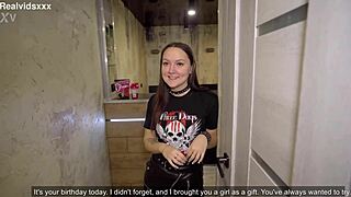 I surprised my girlfriend with a girl for her birthday, and our threesome rocked