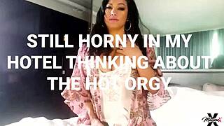 maxine x relaxes with pussy play after intense session