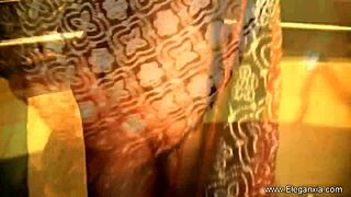 Brunette Bollywood Cougar Teases And Undresses