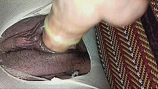 I tore the pantyhose and stuffed cock in tight pussy!