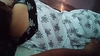 damn, check this sleeping desi wife’s huge ass exposed!