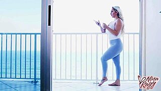 Jonathan Jordan pleasures Nina Kayy's big pussy in cowgirl