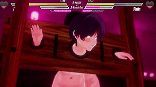 lesbian battle turns into intense assfucking and fingering fun