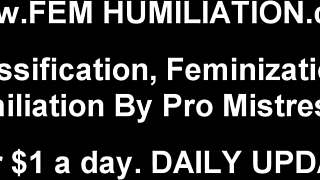 Take that big toy up your ass like a good sissy!