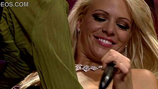 big boob strap-on lesbian threesome with toys and licking