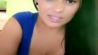 Colombian woman entertains the public outdoors