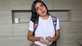 Why does this cute teacher bend over for her student?