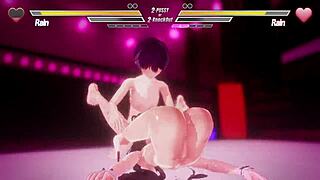 lesbian battle turns into intense assfucking and fingering fun