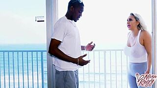 Jonathan Jordan pleasures Nina Kayy's big pussy in cowgirl