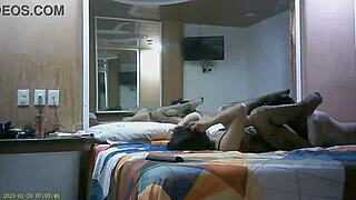 Latina In Red Lingerie Bends Over For Doggystyle