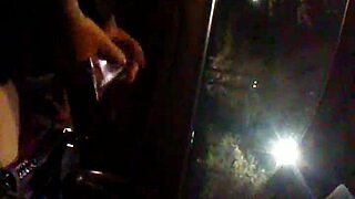 Jerking Off Cock In Public Car