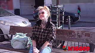 Teen 18+ Lady Medusa fucks black men hard! Crazy about monster cocks in interracial sex!