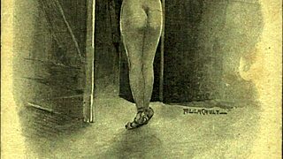 vintage erotic animation with bent-over doggystyle and hairy retro vibes