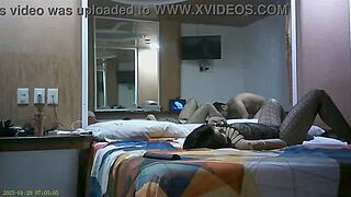 Latina In Red Lingerie Bends Over For Doggystyle