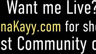 i watch nina kayy squirt while she masturbates with toys