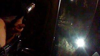 Jerking Off Cock In Public Car