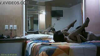 Latina In Red Lingerie Bends Over For Doggystyle