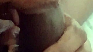 Jill Wettmout Gives Sloppy Blowjob To Big Black Cock Close Up