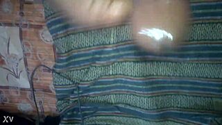 Mallu Guy Cums on Oily Cock