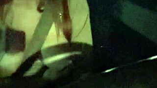 Wow, Artemisia Love flashes big tits during night car ride with smoking fetish fun!
