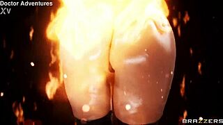 Blonde's Anal Adventure Ignites Flames