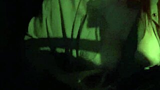 Wow, Artemisia Love flashes big tits during night car ride with smoking fetish fun!