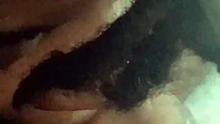 Jill Wettmout Gives Sloppy Blowjob To Big Black Cock Close Up