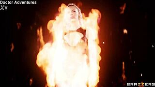 Blonde's Anal Adventure Ignites Flames