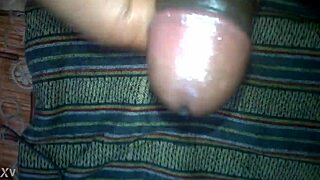 Mallu Guy Cums on Oily Cock