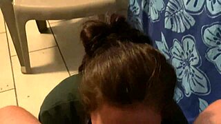 Hotel Blowjob Blast with Amateur Wife!