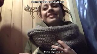 REAL FACIAL for SEXY SNOWBOARD BABE scene 2