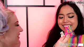 Luna Mills Learns Rough Fucking From Leya Falcon!