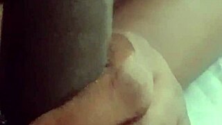 Jill Wettmout Gives Sloppy Blowjob To Big Black Cock Close Up