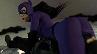 Black Cat Wrestles Rusk Joel in Intense Headscissor